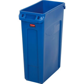 Rubbermaid® Slim Jim® Recycling Can 23 Gallon Blue 1956185