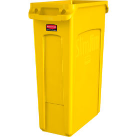 Rubbermaid® Slim Jim® Recycling Can 23 Gallon Yellow 1956188 - Pkg Qty 4