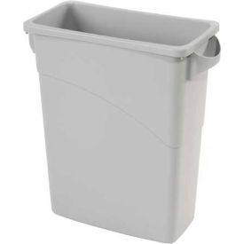 Rubbermaid® Slim Jim® 1971258 Recycling Container 16 Gallon - Gray 1971258