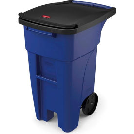 Rubbermaid Brute® Rollout Waste Container 32 Gallon Blue - 1971943 1971943 - Pkg Qty 2