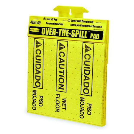Sorbent Pad, 2 gal, Universal, Yellow, Polypropylene MPN:FG425400YEL