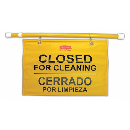 Safety Sign, Closed for Cleaning, FG9S1600YEL MPN:FG9S1600YEL