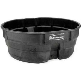 Rubbermaid® Black Commercial Stock Tank 300 Gallon Capacity FG424700BLA