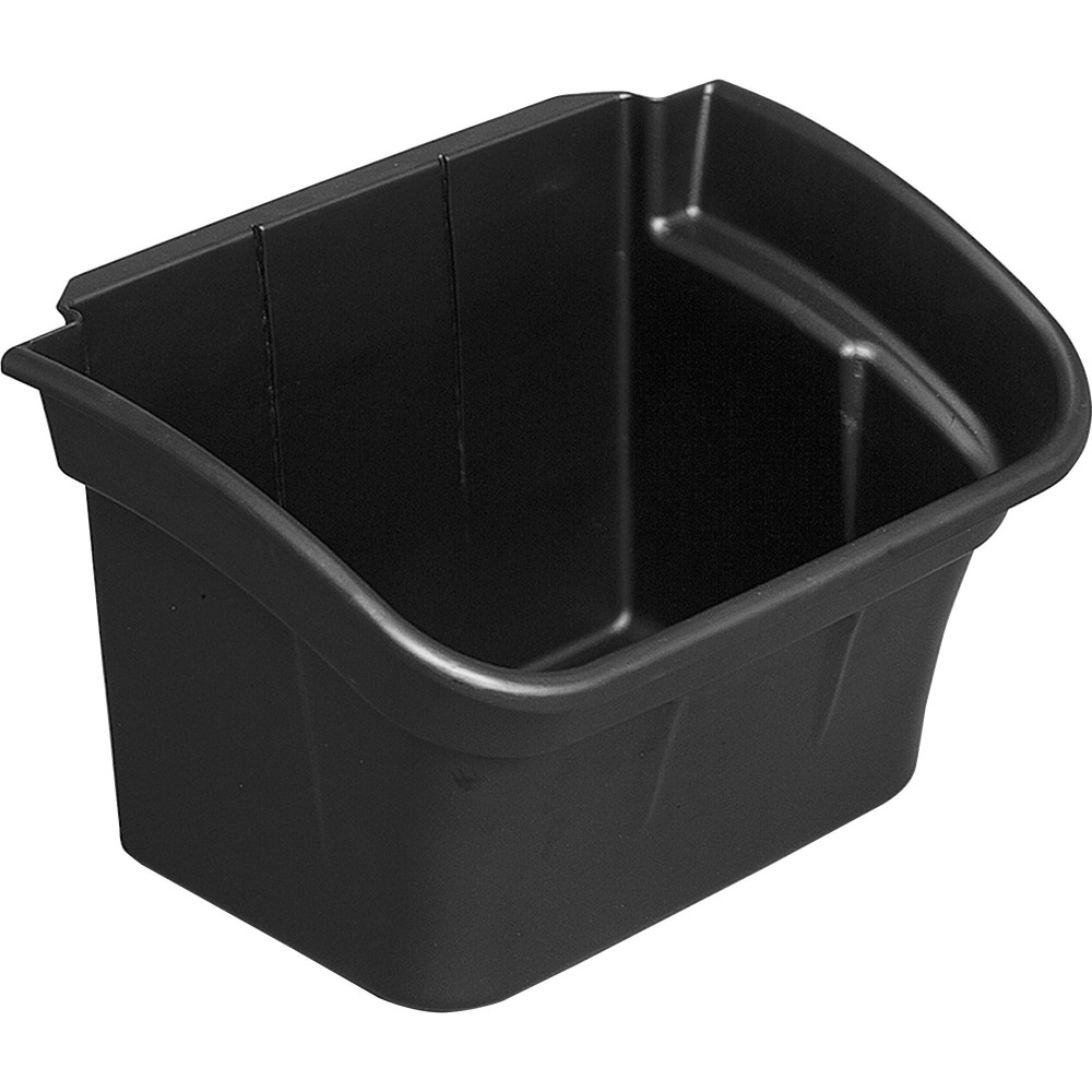 Rubbermaid Commercial Utility Cart 4-gallon Bin, 12.1inL x 17inW x 12.5inH, Plastic, Black MPN:RCP335488BLACT