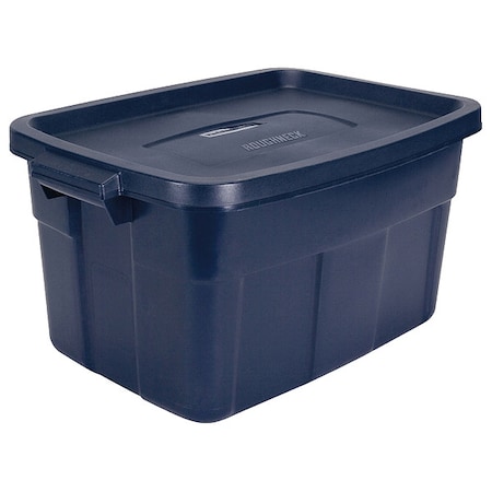 Stack & Nest Storage Tote W/ Lid, 14 gal, 23-7/8 in L x 15-7/8 in W x 12-1/4 in H, LDPE MPN:RMRT140008