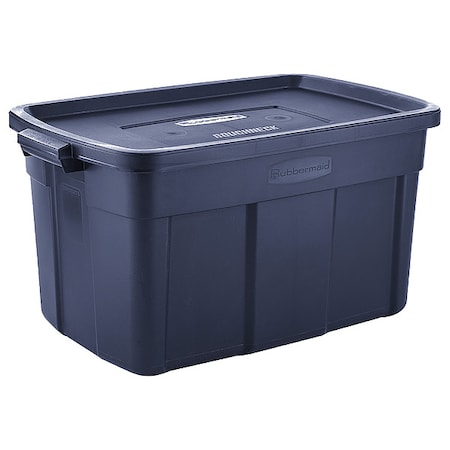 Stack & Nest Storage Tote W/ Lid, 31 gal, 32-1/4 in L x 20-3/8 in W x 16-3/4 in H, LDPE MPN:RMRT310000
