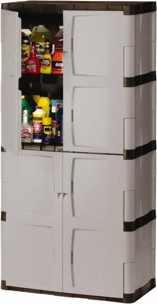 Locking Plastic Storage Cabinet: 36