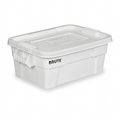 F8714 Storage Tote White Solid Plastic MPN:FG9S3000WHT