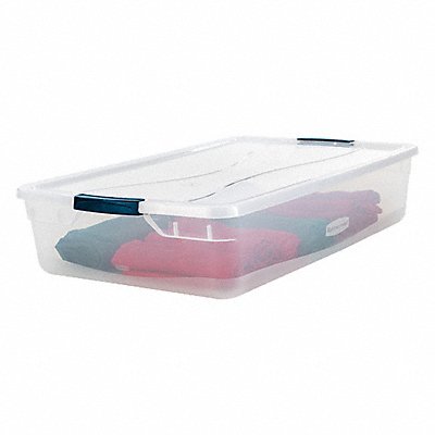 Storage Tote Clear Solid Polypropylene MPN:RMCC410001