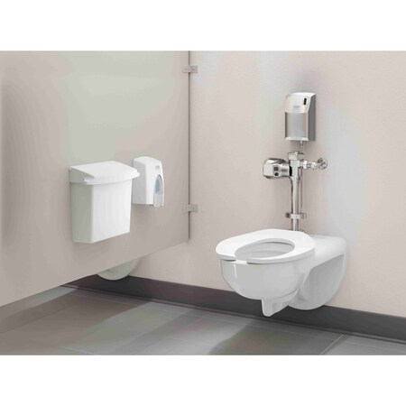 SANITARY NAPKIN RECEPTACLE WITH RIGID LI MPN:SMFG614000WHT