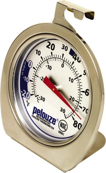 Cooking & Refrigeration Thermometers, Type: Refrigeration Thermometer, Minimum Temperature: -20 0F, Maximum Temperature (F): 80.0 0, 80, 80.0 0F, 80.0 0C MPN:FGR80DC