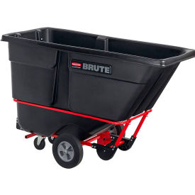 Rubbermaid® Brute Rotomolded Forkliftable Tilt Truck Standard Duty 1 Cubic Yard Black FG131542BLA