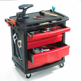 Rubbermaid FG773488BLA 5 Drawer Mobile Work Center FG773488BLA