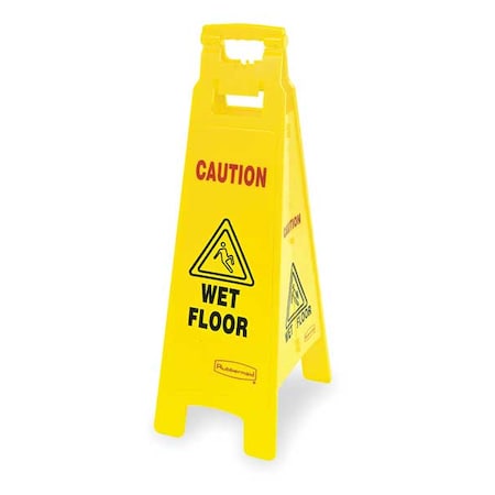 Floor Sign Wet Floor 38IN/96CM Yel MPN:FG611477YEL