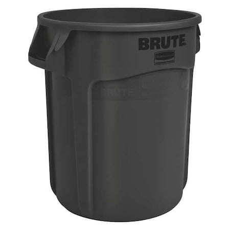 BRUTE 20 gal Round Heavy Duty Plastic Can, Black, None, Plastic, Not Applicable MPN:1779734