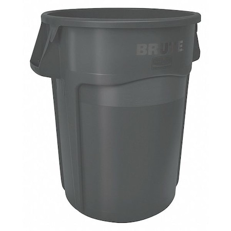 Executive Series 32 gal Round Heavy Duty Plastic Can, Black, None, Plastic, Not Applicable MPN:1867531