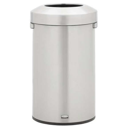 Refine 23 gal Round Indoor Metal Can, Silver, None, Stainless Steel, Not Applicable MPN:2147584