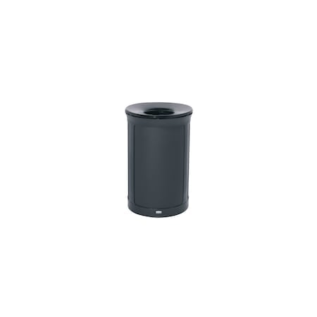 Enhance™ 23 gal Round Indoor Metal Can, Black, None, Metal, 20 9/16 in MPN:2172850
