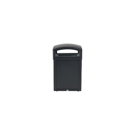 Tailor™ 41 gal Square Outdoor Can, Black, None, Metal, 25 3/16 in MPN:2182672