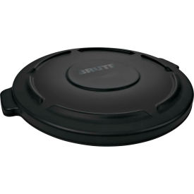 Brute® Flat Lid For 44 Gallon Round Trash Container Black - RCP264560BLA FG264560BLA