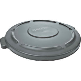 Flat Lid For 55 Gallon Trash Container - Gray FG265400GRAY