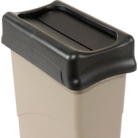 Lid for 16-23 Gallon Rectangular Rubbermaid Trash Can - Black FG267360BLA
