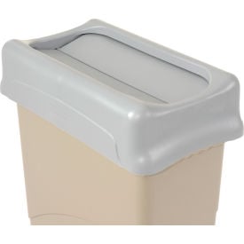 Lid For 16-23 Gallon Rectangular Rubbermaid Waste Receptacles - Gray FG267360GRAY