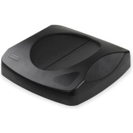 Lid for 23 Gallon Square Rubbermaid Waste Receptacle - Black FG268988BLA
