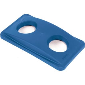 Bottle & Can Recycling Lid for Rubbermaid Recycling Container Blue FG269288BLUE