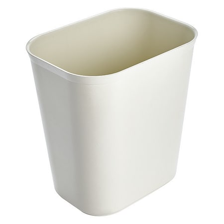 Fire Resistant 3-1/2 gal Rectangular Indoor Plastic Can, Beige, None, Fiberglass, 8 1/4 in MPN:FG254100BEIG