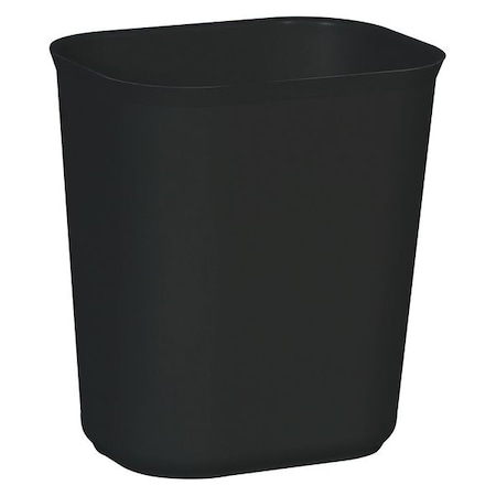 Fire Resistant 3-1/2 gal Rectangular Indoor Plastic Can, Black, None, Fiberglass, 8 1/4 in MPN:FG254100BLA
