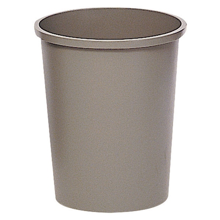 Untouchable® 11 gal Round Indoor Plastic Can, Gray, None, Plastic, Not Applicable MPN:FG294700GRAY