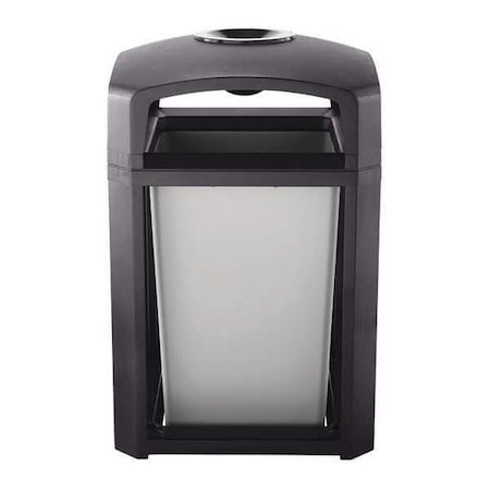 Landmark Series® 35 gal Square Outdoor Can, Sable, None, Plastic, 26 in MPN:FG397001SBLE