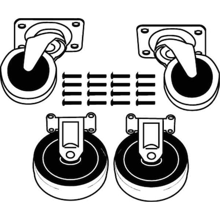 Caster Kit, PK4 MPN:FG4401L10000