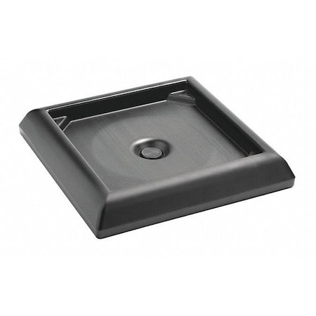Ranger® 45 to 65 gal Trash Can Lid, Black, Plastic, 24 1/2 in W/Dia MPN:FG917700BLA