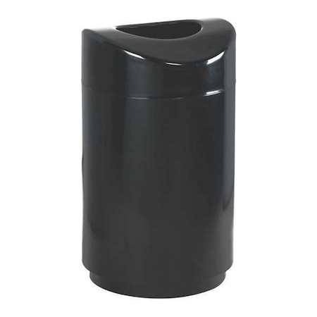 Eclipse 30 gal Round Indoor Metal Can, Black, None, Steel, Not Applicable MPN:FGR2030EPLBK