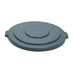 Trash Can & Recycling Container Lid: Round, For 55 gal Trash Can MPN:FG265400GRAY