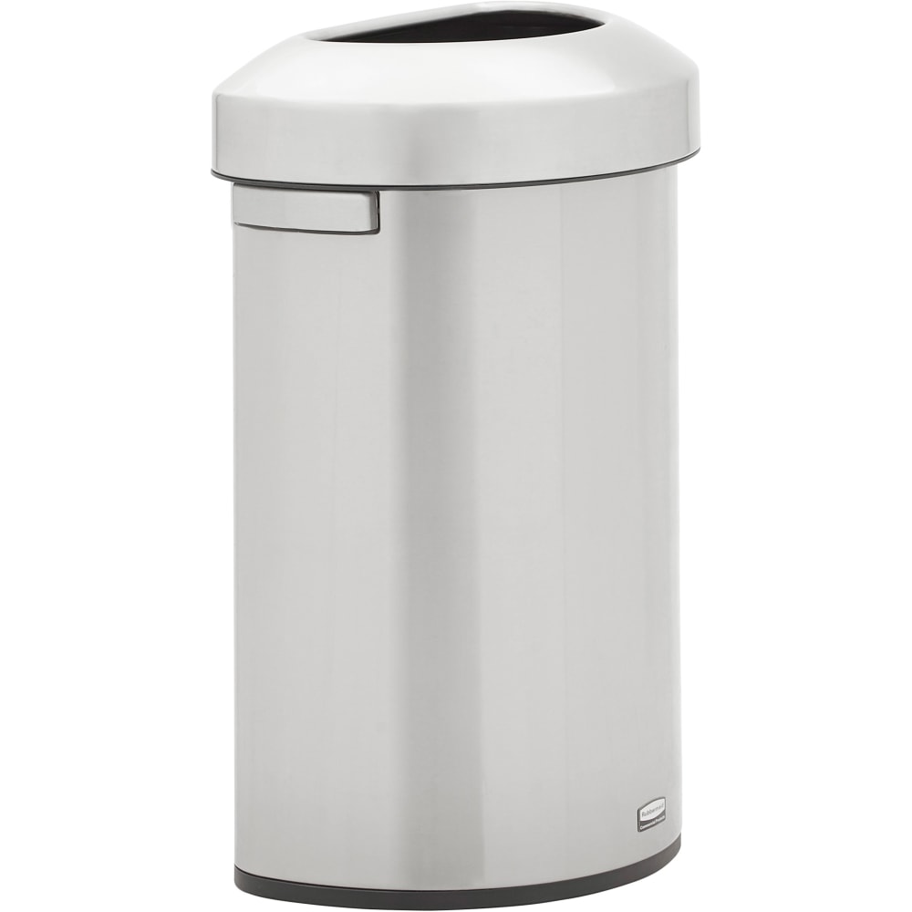 Rubbermaid Commercial Refine Half-Round Waste Container - 16 gal Capacity - Half-round - Ergonomic Handle, No - 2147550 MPN:2147550