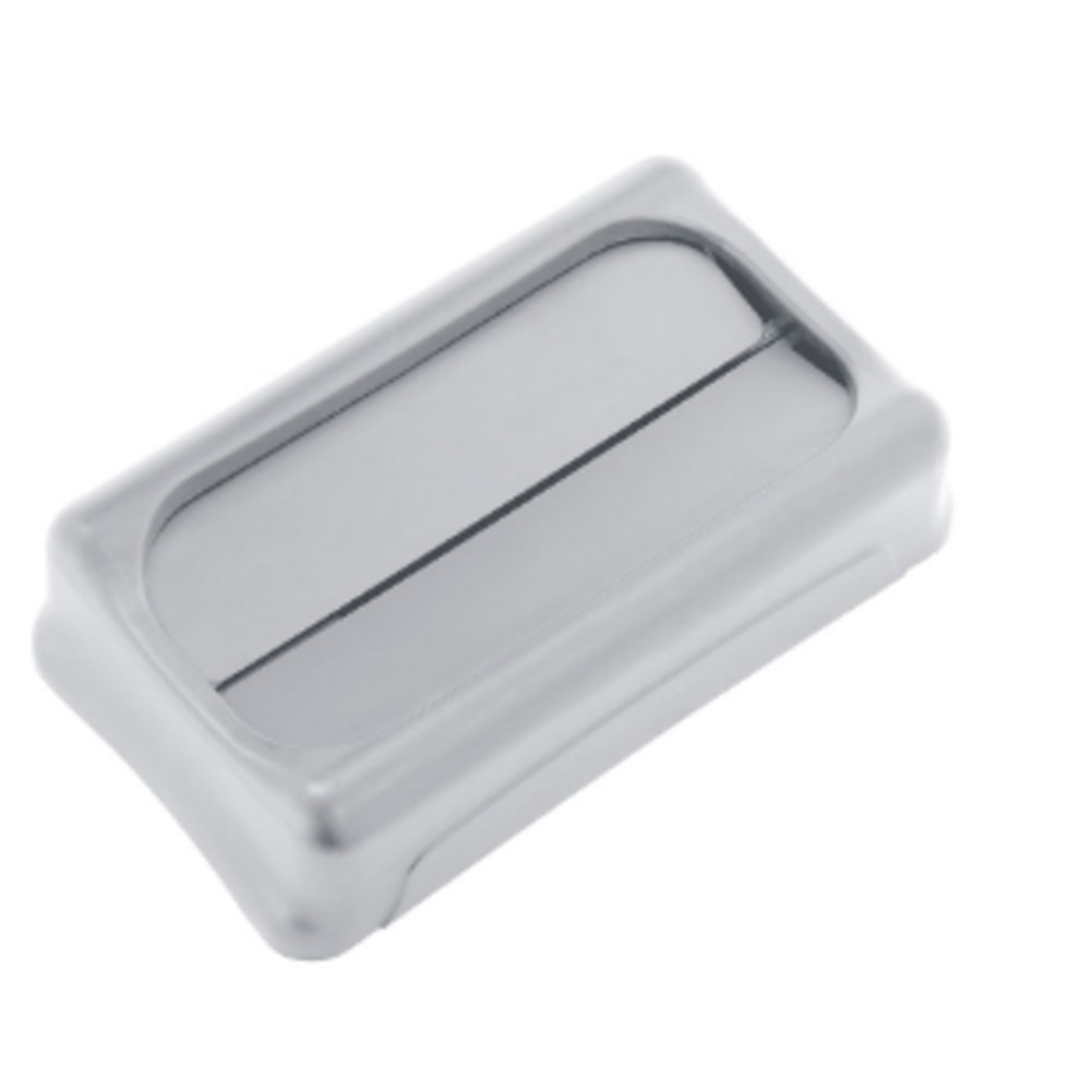 Rubbermaid Commercial Slim Jim Container Swing Lid - Rectangular - Plastic - Gray - 1 Each MPN:267360GY