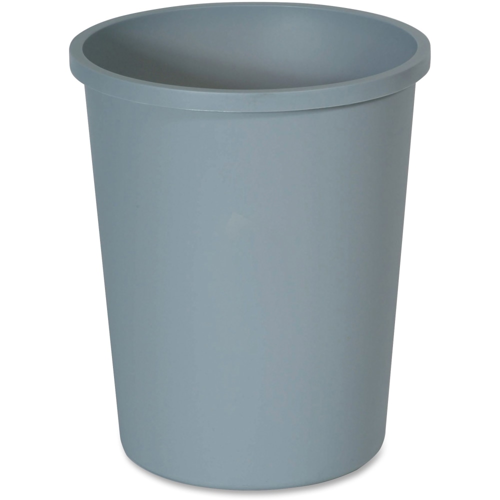 Rubbermaid Commercial Untouchable 11-Gallon Waste Container - 11 gal Capacity - Round - Crack Resistant, Durable - 2947GRA MPN:2947GRA