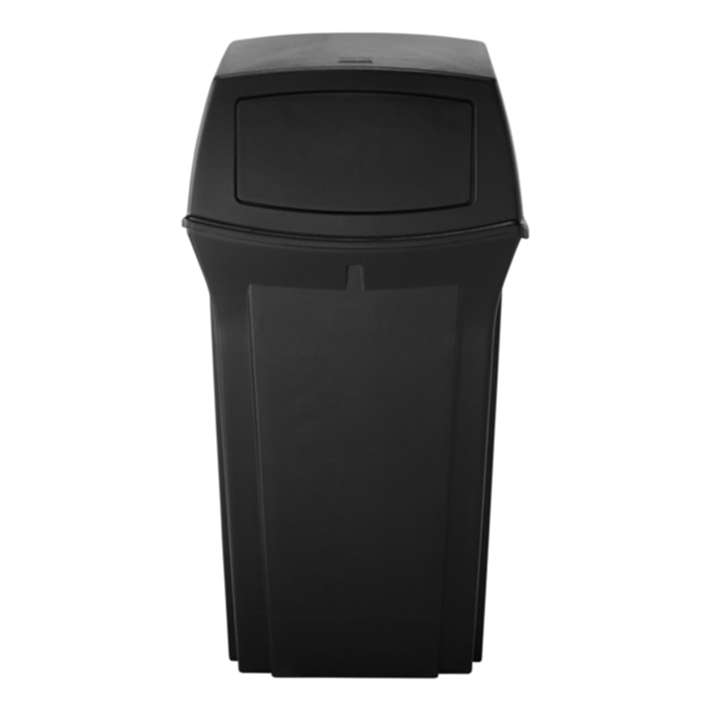 Rubbermaid Commercial Ranger 45-gal 2-door Container - 45 gal Capacity - Durable, Hinged Door - 41in Height x 21.5in Width x 21.5in Depth - Black - 1 MPN:917188BLA