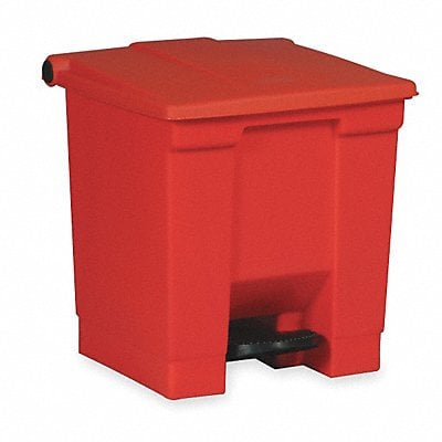 F9108 Step On Trash Can Rectangular 18 gal. MPN:FG614500RED