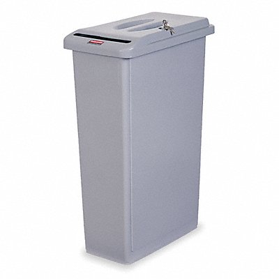 Confidential Waste Container Gray 23gal. MPN:FG9W1500LGRAY