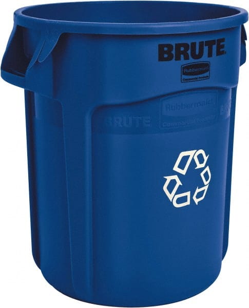 Recycling Container: 32 gal, Round, Blue MPN:FG263273BLUE