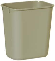 Trash Can: 14 qt, Rectangle, Beige MPN:FG295500BEIG