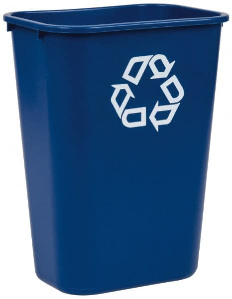 Recycling Container: 41 qt, Rectangle, Blue MPN:FG295773BLUE