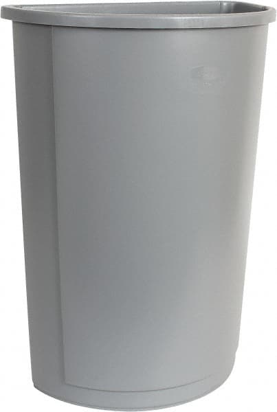 Trash Can: 21 gal, Half-Round, Gray MPN:FG352000GRAY