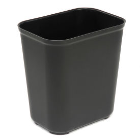 Rubbermaid® Fire Resistant Fiberglass Wastebasket 7 Gallon Black FG254300BLA
