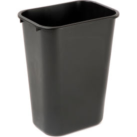 10 Gallon Rubbermaid Plastic Wastebasket - Black FG295700BLA