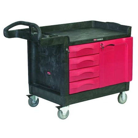 Trade Cart/Service Bench, 49 In. L, Black MPN:FG453388BLA